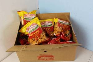 lot 297 image: Case of 12 Bags of Turkey Creek Hot & Spicy Chicharrones Best By 3072023