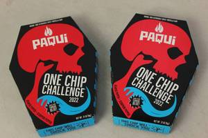 lot 303 image: 2 packs of Paqui One Chip Challenge 2022 Best By 06252023