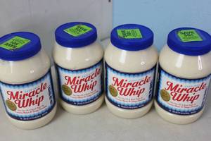 lot 338 image: 4 Jars of Miracle Whip Best By 022023