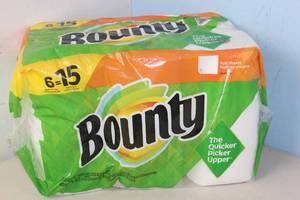 lot 410 image: 6 Rolls of Bounty Paper Towels