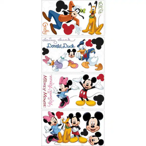 lot 70 image: NEW - RoomMates Mickey and Friends Peel and Stick Wall Decals 034878034874 MSRP $24.98