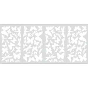 lot 81 image: NEW - RoomMates 10 in. x 18 in. Butterfly and Dragonfly Glow in the Dark 80-Piece Wall Decal 034878302362 MSRP $24.98