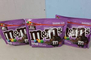 lot 309 image: 3 Bags of M&M Fudge Brownie Sharing Size Best By 22023