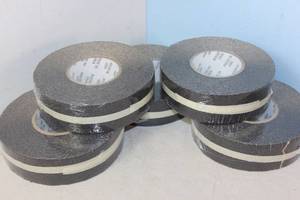 lot 483 image: 5 Rolls of WOOSTER Anti-Slip Tape, 60ft. L, 2W, 104 oz.in. Model 2X60SB MSRP $158.95