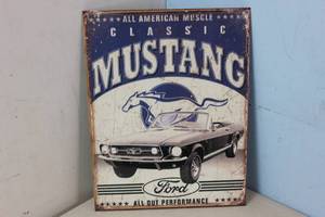 lot 639 image: NEW - Metal Sign Wall Art 16 x 12 Factory Sealed