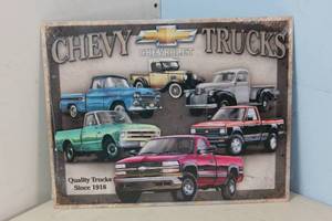 lot 641 image: NEW - Metal Sign Wall Art 16 x 12 Factory Sealed