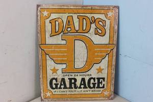 lot 647 image: NEW - Metal Sign Wall Art 16 x 12 Factory Sealed