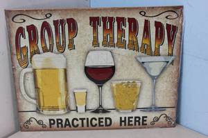 lot 650 image: NEW - Metal Sign Wall Art 16 x 12 Factory Sealed
