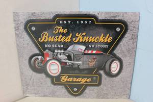 lot 656 image: NEW - Metal Sign Wall Art 16 x 12 Factory Sealed