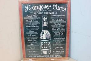 lot 657 image: NEW - Metal Sign Wall Art 16 x 12 Factory Sealed