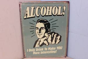 lot 663 image: NEW - Metal Sign Wall Art 16 x 12 Factory Sealed