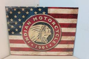 lot 668 image: NEW - Metal Sign Wall Art 16 x 12 Factory Sealed
