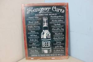 lot 669 image: NEW - Metal Sign Wall Art 16 x 12 Factory Sealed