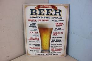 lot 671 image: NEW - Metal Sign Wall Art 16 x 12 Factory Sealed