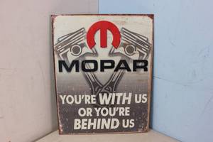 lot 672 image: NEW - Metal Sign Wall Art 16 x 12 Factory Sealed