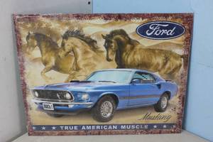 lot 678 image: NEW - Metal Sign Wall Art 16 x 12 Factory Sealed