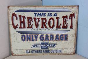 lot 680 image: NEW - Metal Sign Wall Art 16 x 12 Factory Sealed