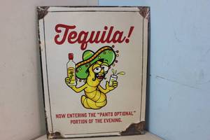 lot 683 image: NEW - Metal Sign Wall Art 16 x 12 Factory Sealed