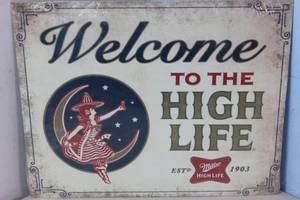 lot 691 image: NEW - Metal Sign Wall Art 16 x 12 Factory Sealed