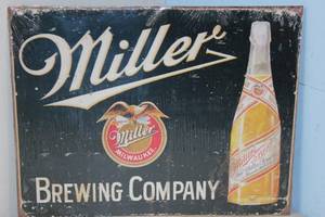 lot 693 image: NEW - Metal Sign Wall Art 16 x 12 Factory Sealed