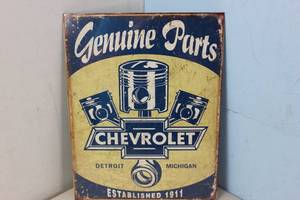 lot 705 image: NEW - Metal Sign Wall Art 16 x 12 Factory Sealed