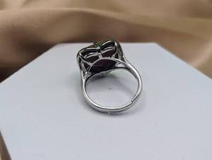 lot 617 image: NEW - Black Goldstone Gemstone Ring (Example Pictured - Stone May Have Slight Variations)