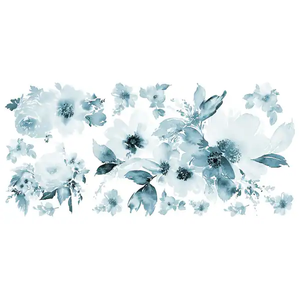 lot 96 image: NEW - RoomMates WATERCOLOR FLORAL GIANT PEEL & STICK WALL DECALS 034878453682 MSRP $39.98