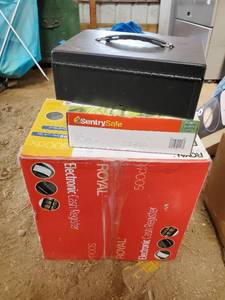 Electric Cash Register And Two Cashboxes