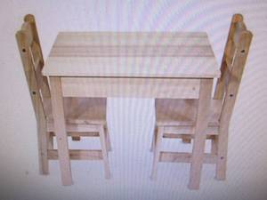 Melissa & Doug 3-Pc. Wooden Table &...