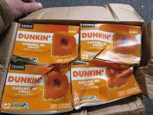 case of 4 dunkin caramel me crazy ...