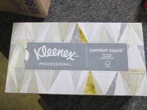 case of 12 boxes of kleenex...