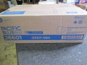 case of pacific blue recycled paper...