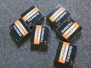 6 packages of 4 AA duracell power b...