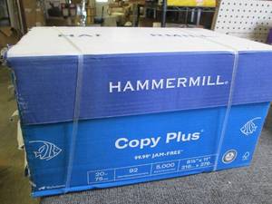 case of hammermill copy plus 8.5x11...