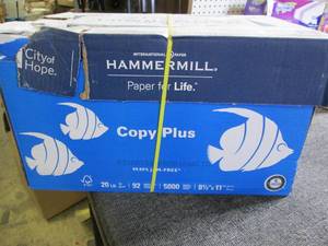 case of hammermill copy plus 8.5x11...