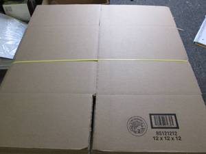 25 boxes 12x12x12...
