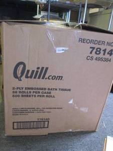 case of quill 2-ply embossed bath t...