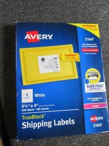 package of avery shipping labels 3 ...