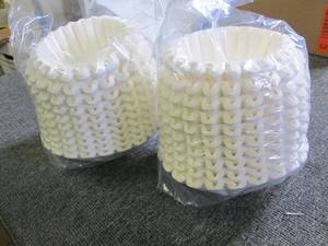 2 packages of coffee filters ...