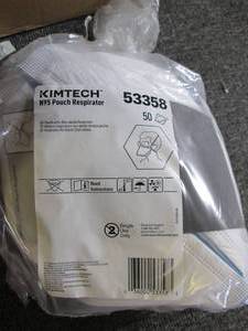 box of kimtech n95 pouch respirator...