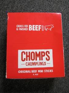 CHOMPS MINI Grass Fed Beef Jerky Me...