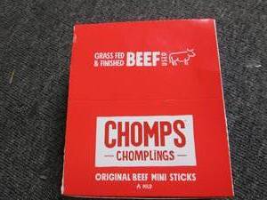 CHOMPS MINI Grass Fed Beef Jerky Me...
