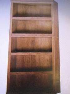 Sauder 5-Shelf Split Bookcase, Oile...
