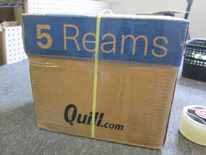 case of quill printer paper 5 reams...