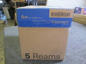 case of quill printer paper 5 reams...