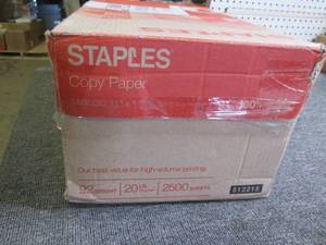 case of staples copy paper 11x17 25...