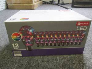package of 12 color changing LED bu...