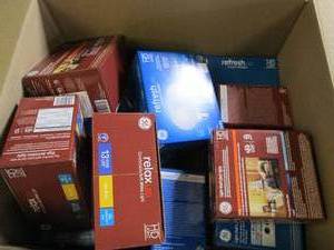 box of LED lights ...