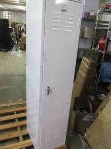 white storage locker  66x18x15...