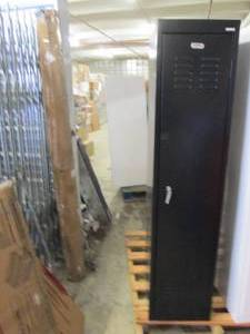 black storage locker 66x18x15...